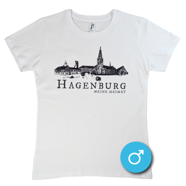 T-Shirt mit Skyline Hagenburg White