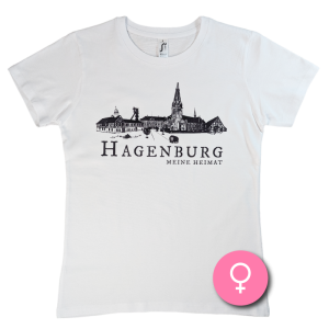 T-Shirt mit Skyline Hagenburg White